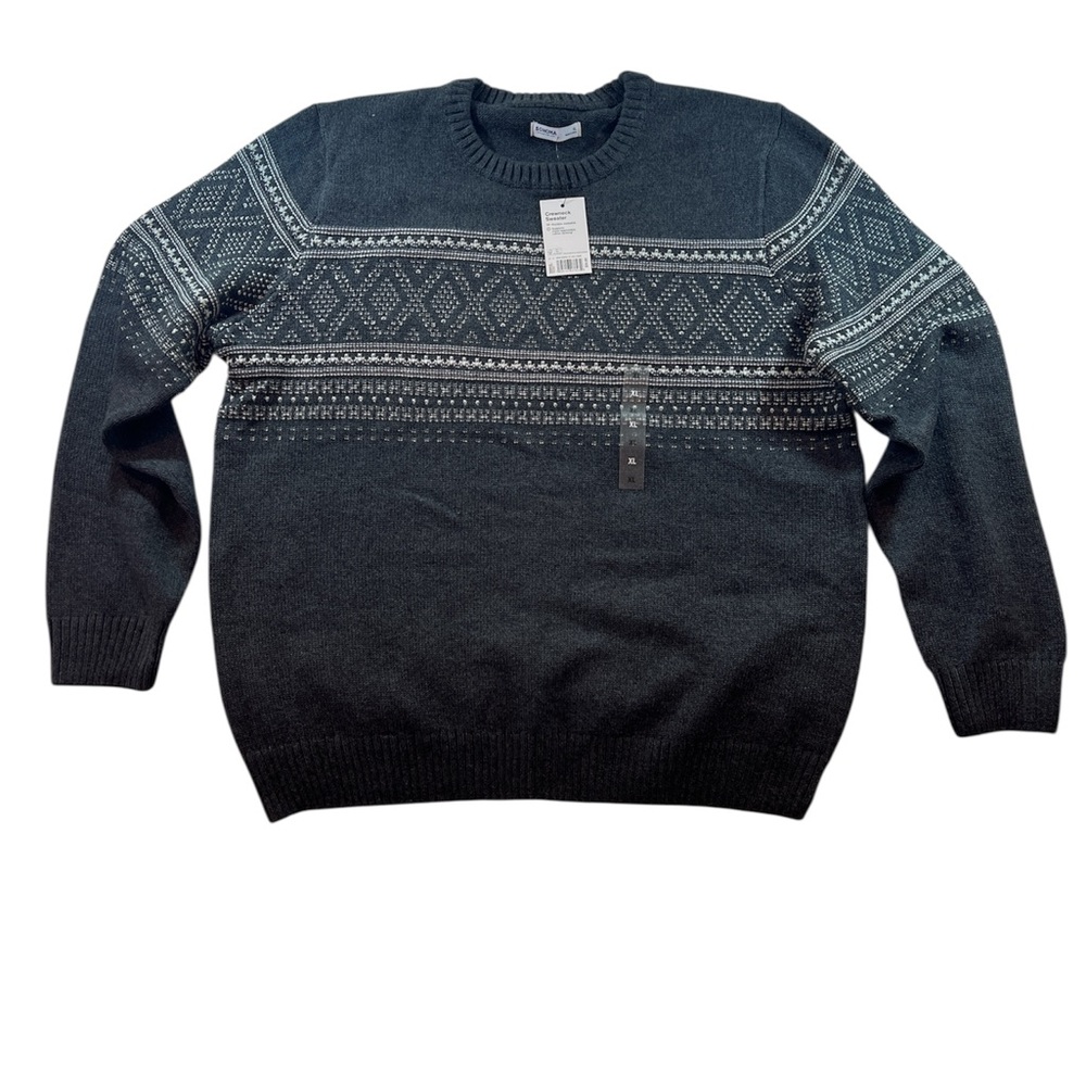Sonoma Men's Fair Isle Knit Sweater - XL